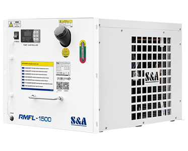 S&A Water Chiller Specially developed for fiber laser equipment, excellent cooling effect. It has safe, durable, and stable working performance with long service life. The built-in chiller design can avoid the shackles of wires to fit more sites and has good dustproof effects. A powerful and stable water cooling system will ensure the perfect working of the fiber laser source.