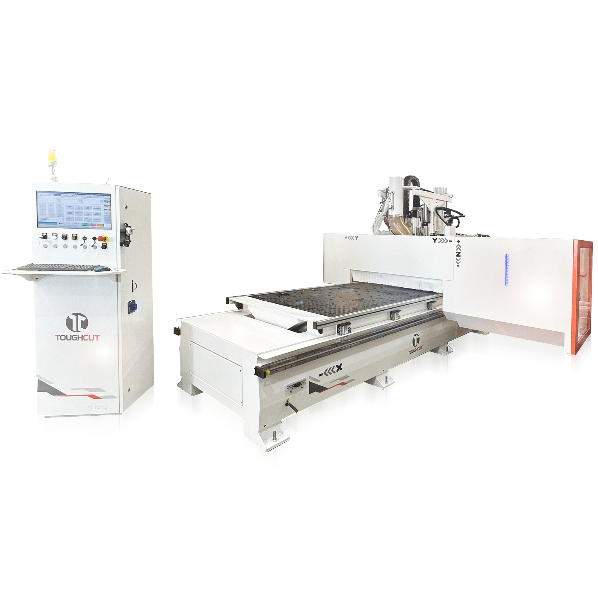 ToughCut 1300mm x 3100mm CNC Router with Auto Tool Change Spindle with 12 Tool Rotary Carousel + Vacuum Table (with 9.5KW Pump) ZIRCON TCVA30-1331 *2025 Edition*