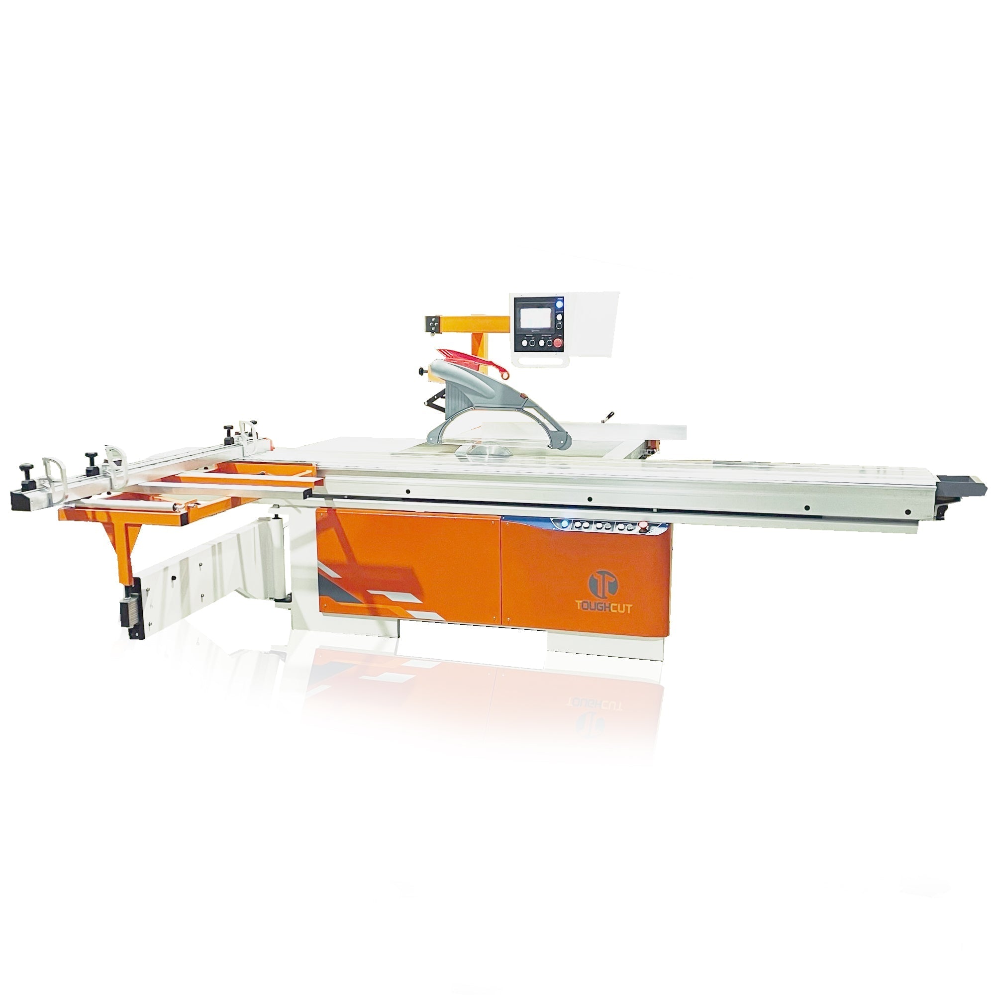 ToughCut 400mm (16") 7.5HP 3.2m Sliding Table (Optional Upgrade to 3.8m Sliding Table) with Overhead Control & Automatic Rise / Fall & Tilt Panel Saw 415V Diamond 450B