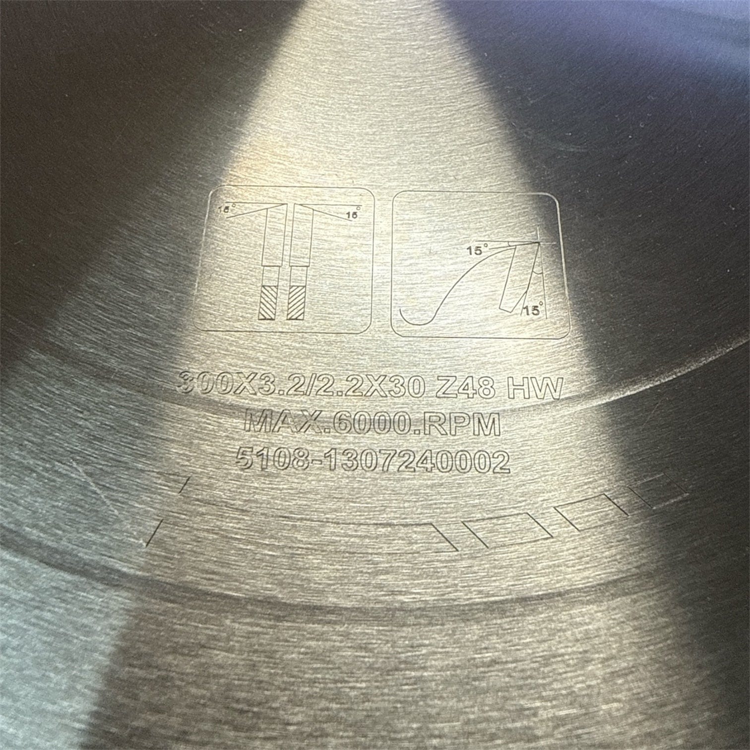 ToughCut 300mm x 30mm x 48T Tungsten Carbide Tipped (HW) ATB V6 Circular Saw Blade - Suits Soft & Hard Wood Cross Cutting