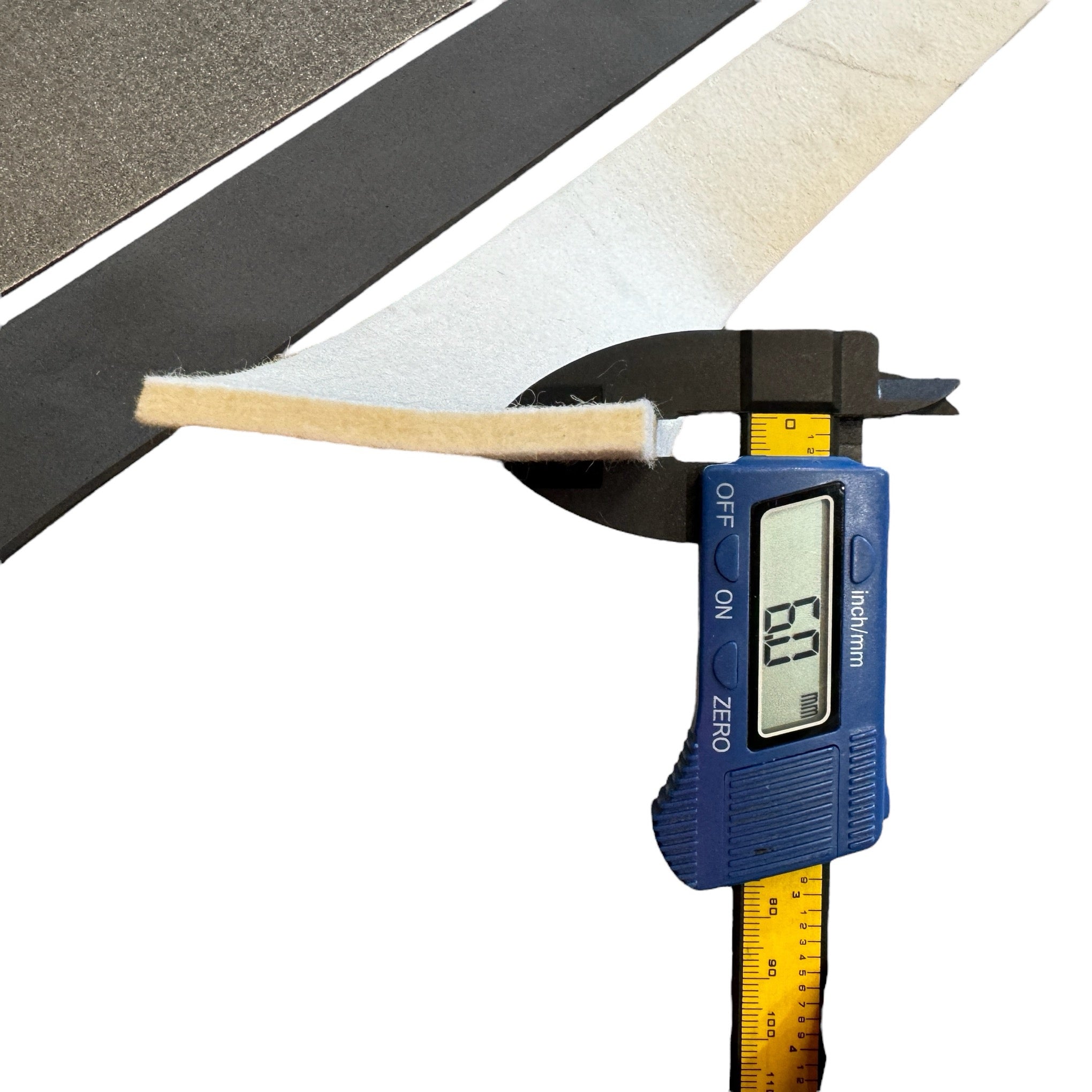 ToughCut 3Pce Platinum Pad Carbon, Foam, Felt Platen Pad For Wide Belt Sander