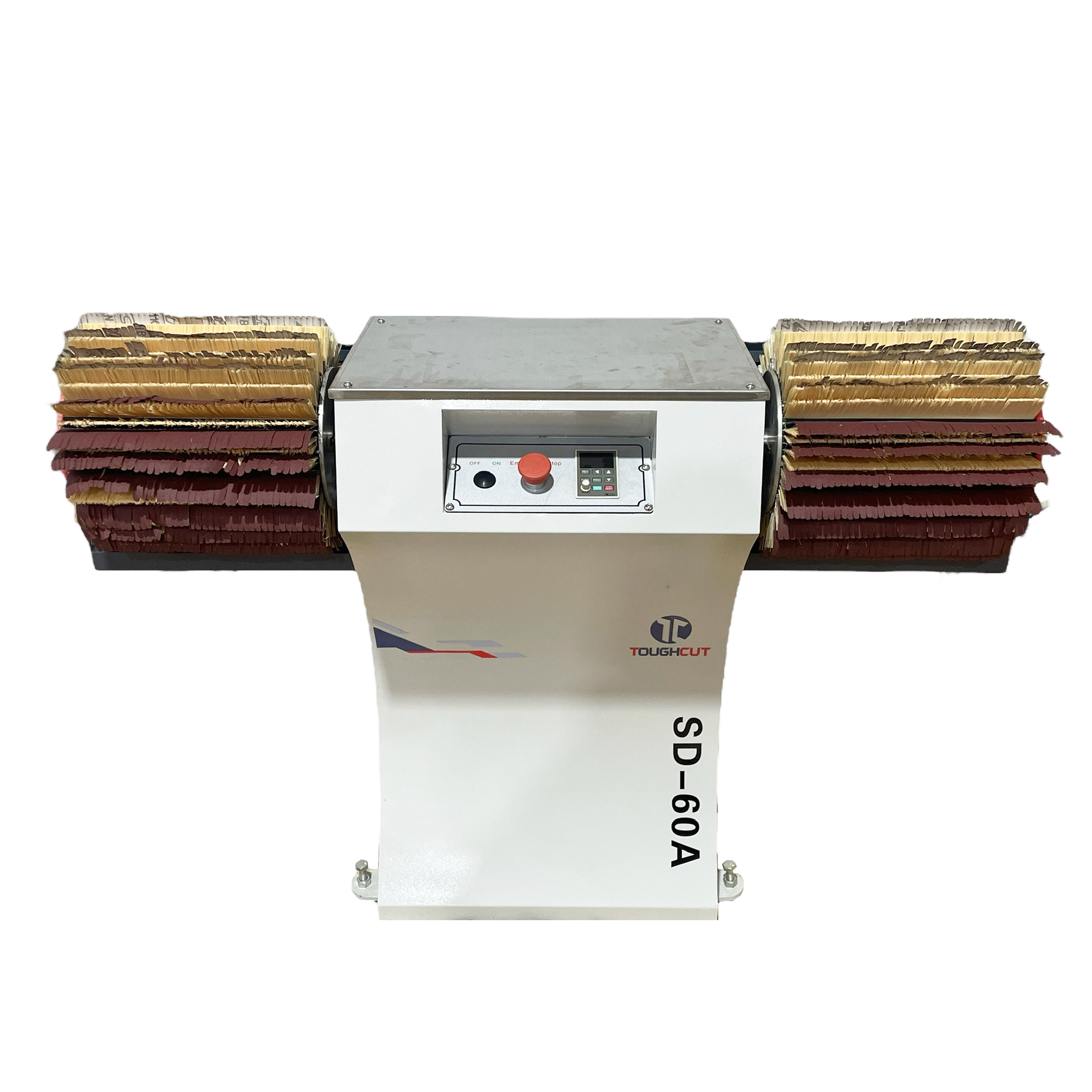 ToughCut Horizontal (Manual) Brush Sander with Twin Head Abrasives SD-60A
