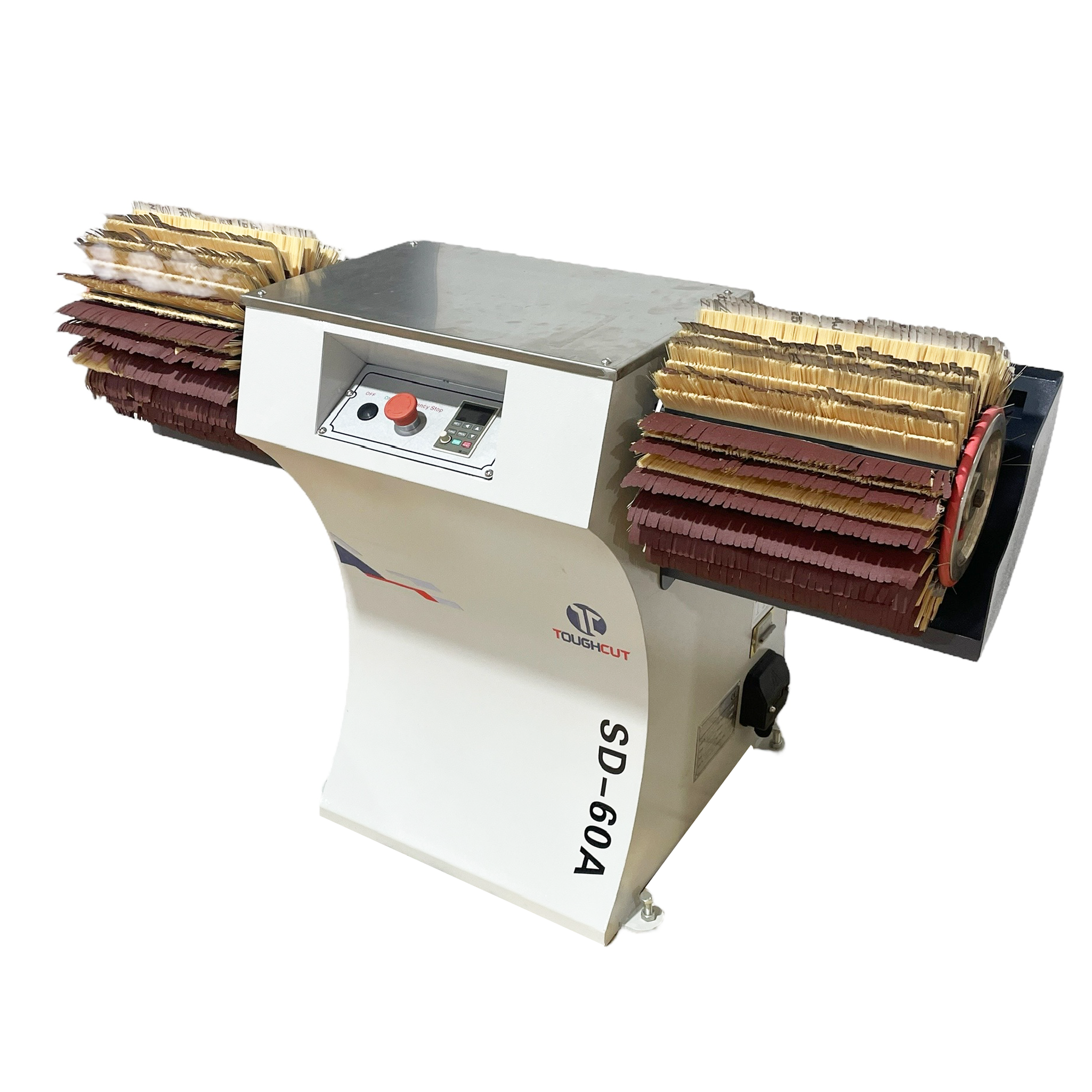 ToughCut Horizontal (Manual) Brush Sander with Twin Head Abrasives SD-60A