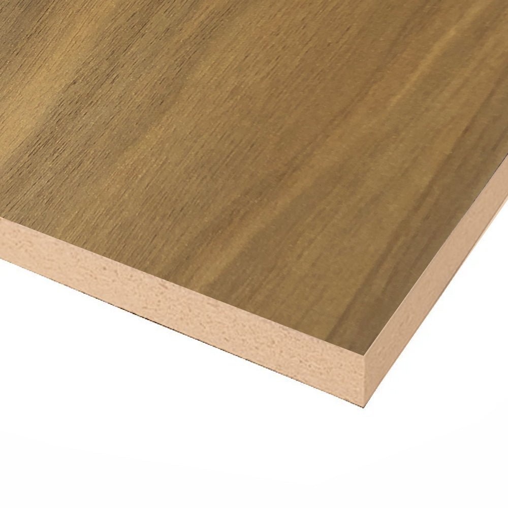 Faux Walnut Melamine / MDF 2 Sided 2440mm x 1220mm x 16mm Ancona Board JACR1050 by Tough Board