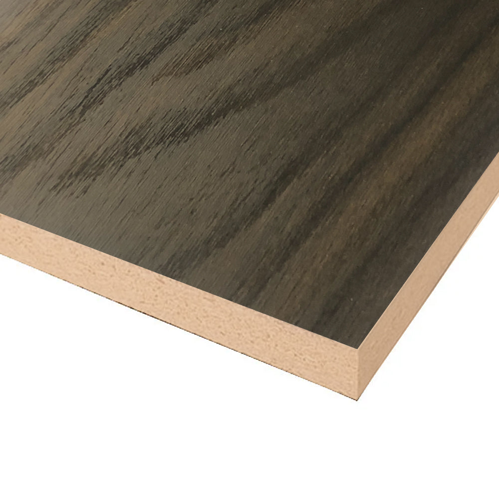 Faux Walnut Melamine / MDF 2 Sided 2440mm x 1220mm x 16mm Ancona JACR1052 by Tough Board