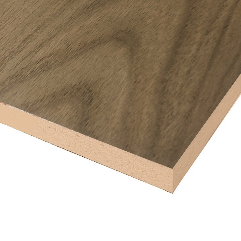 Faux Walnut Melamine / MDF 2 Sided 2440mm x 1220mm x 16mm Ancona JACR1054 by Tough Board