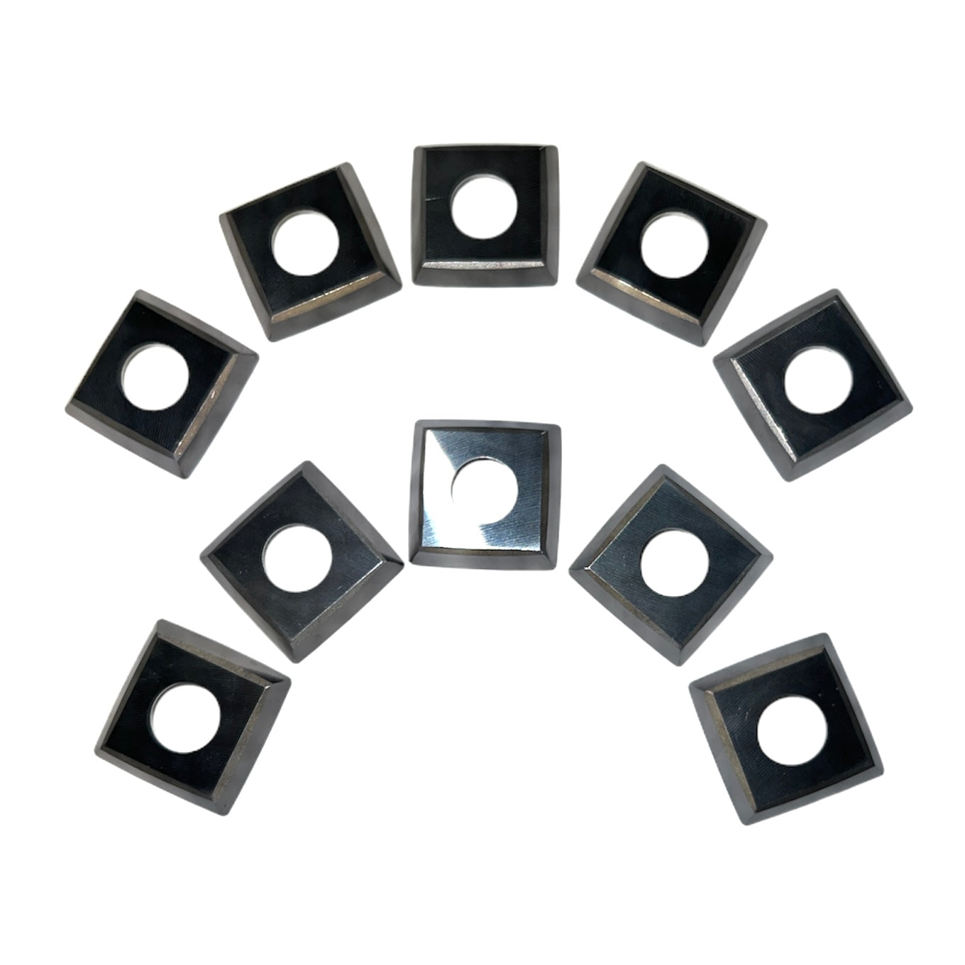 ToughCut 15mm x 15mm x 2.5mm R150 30Deg 4 Sided TCT Insert Blade (10Pce) suit Spiral Cutter Head