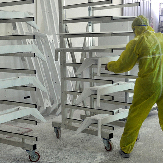 ToughCut Mobile Extendable Industrial Drying Racks