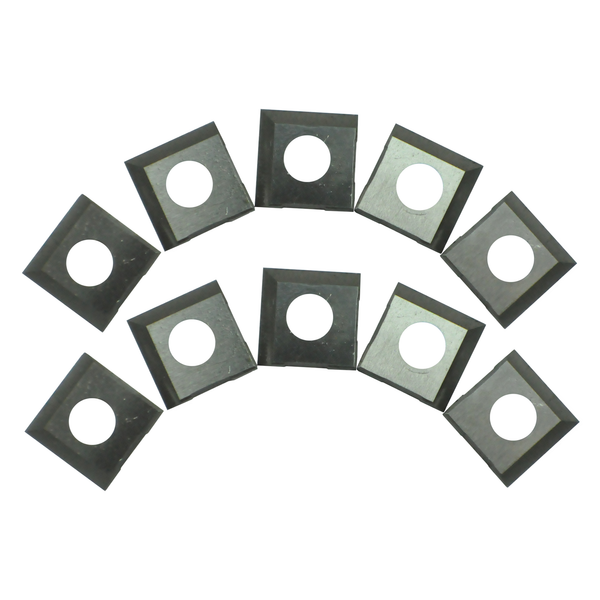 14.2mm x 14.2mm x 2mm Square 2 Sided TCT Insert Blade (10Pce) suit Spiral Cutter Head by Toughcut