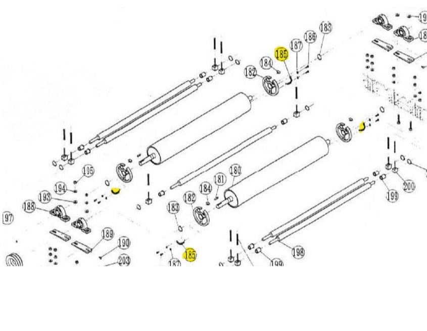 Paper Tensioning Wheel Spring SL3724N-97 (#185) - Suits ToughCut SL-3724VS