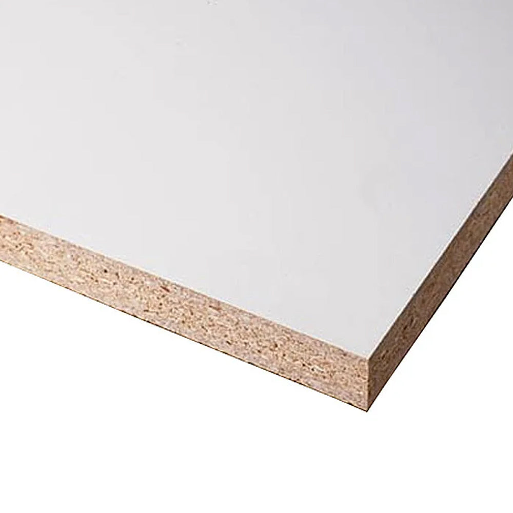 White Carcass Melamine / Particle Board HMR (Moisture Resistant) 2400mm x 1200mm x 16mm by Tough Board